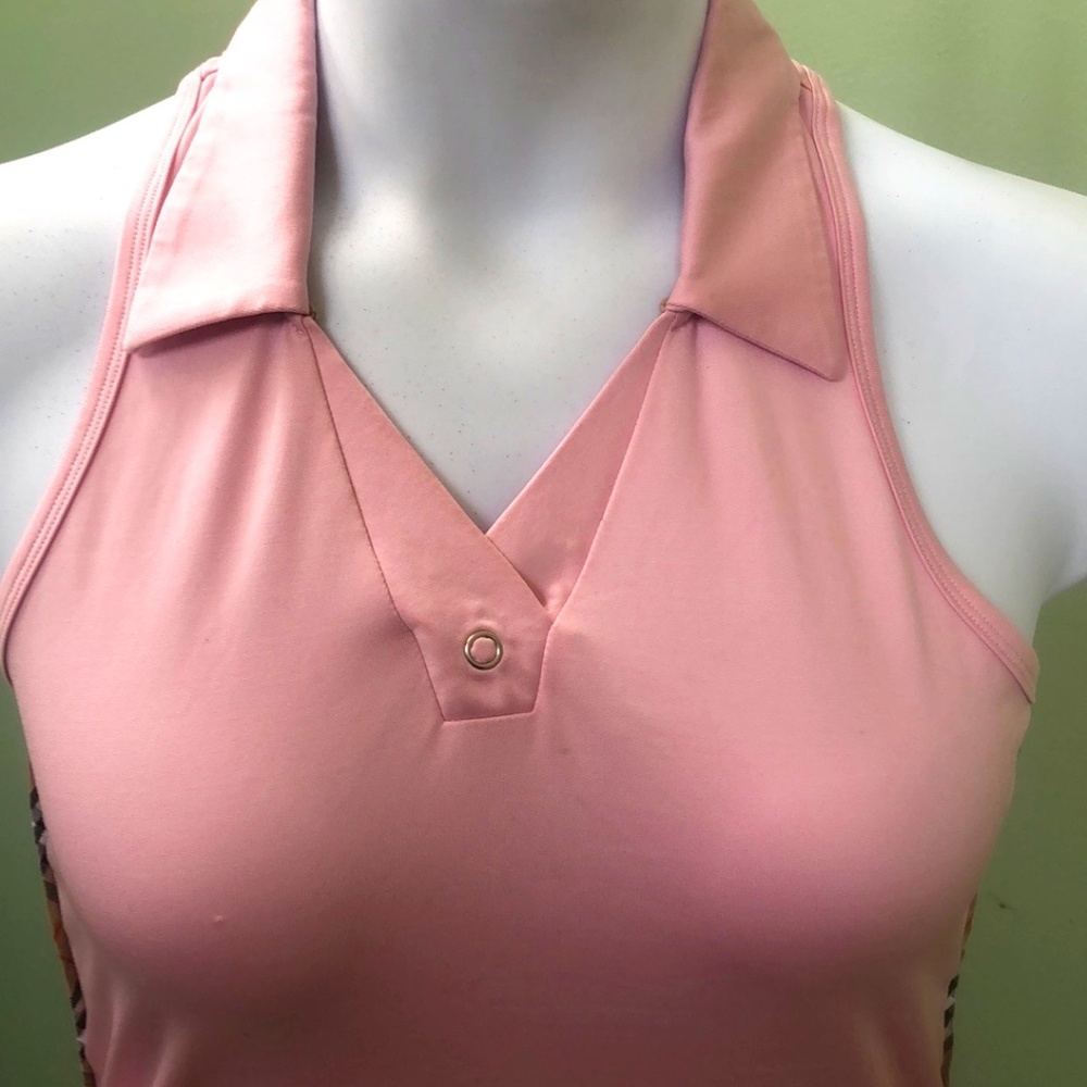 Burberry Golf Sleeveless Polo Shirt Women's S Authentic / COA
